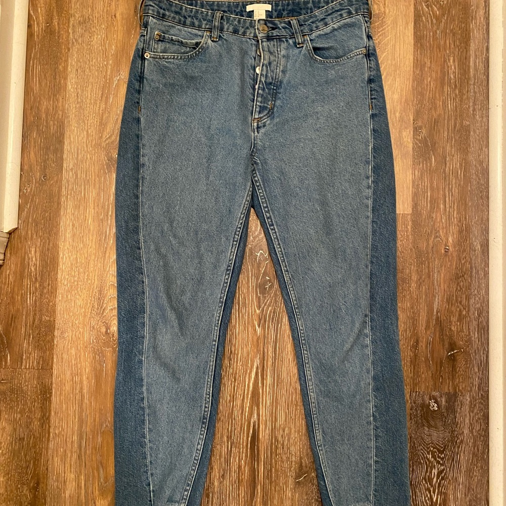 Two-toned Jean shorts